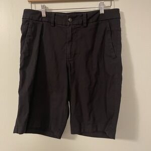 Lululemon Commission Classic Fit Mens 34 Black Chino‎ Golf Preppy Travel EUC